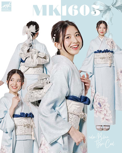 鮮やかな彩りと華やかな花模様が映える優美な振袖【MK-1612】 / まるやま・京彩