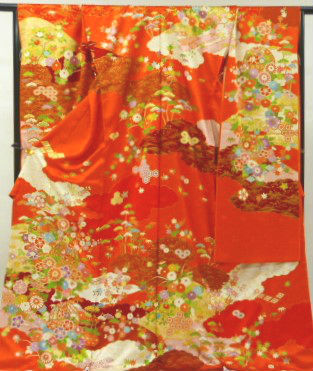 手描き友禅振袖 / みむろ