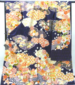 手描き友禅振袖 / みむろ