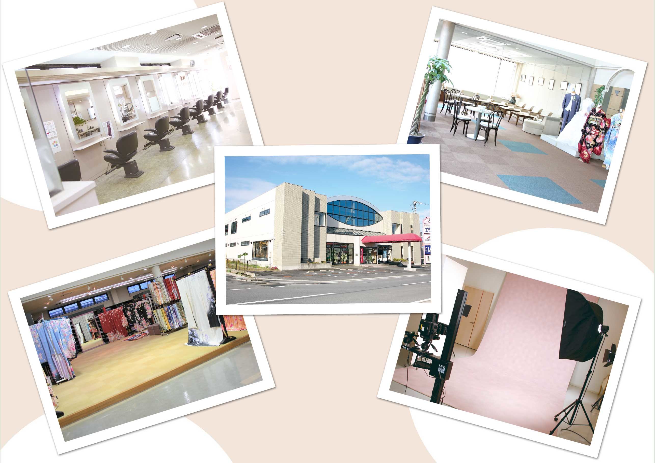 ヘアセット、着付け、写真も一か所で!